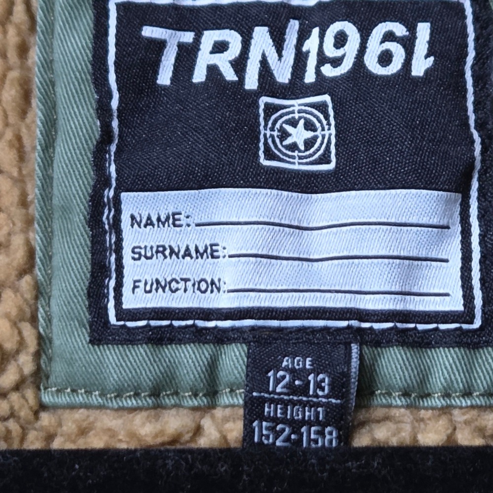 Terranova Parka Jacket Kids 12-13 Green Good Sherpa Lined Hooded CPBU00537A - Picture 4 of 9